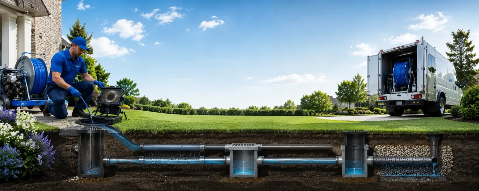 Outdoor drain cleaning information for Christopher, IL